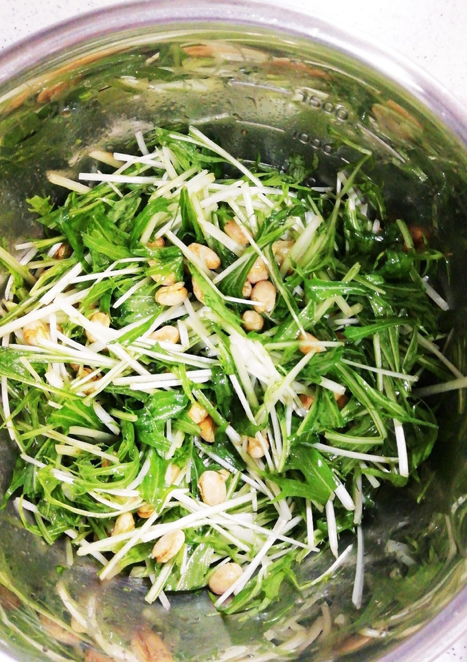 水菜と福豆の中華風サラダ-レシピのメイン写真