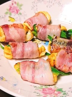 だし巻き玉子のベーコン巻き-レシピのメイン写真