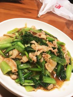 栄養満点☆小松菜と豚肉のあんかけ-レシピのメイン写真