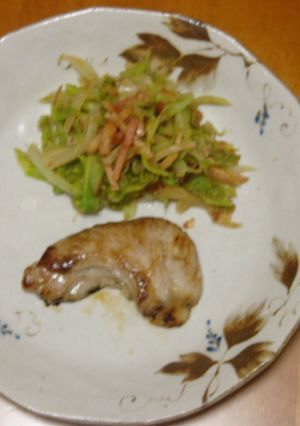 ヘルシー！まぐろほほ肉の塩焼き！-レシピのメイン写真