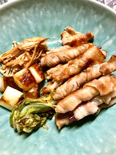 矢生姜(はじかみ)肉巻き 焼き野菜と-レシピのメイン写真