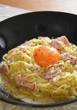 カルボナーラ風塩焼そば-レシピのメイン写真