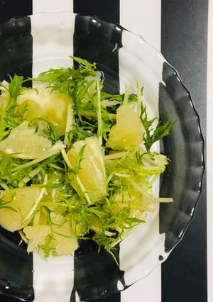 グレープフルーツと水菜のサラダ-レシピのメイン写真