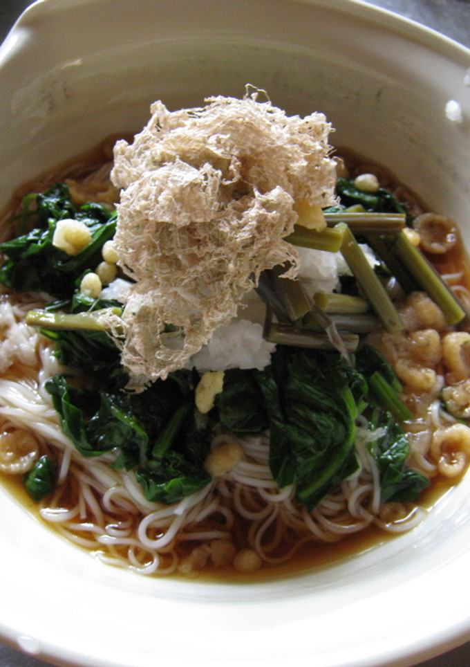 ほうれん草のおろしぶっかけそうめん-レシピのメイン写真