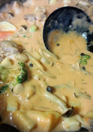 鶏肉とシーフードのトマトクリーム煮-レシピのメイン写真