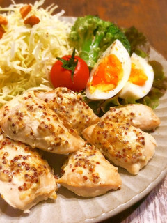 ささみのマスタードマヨ焼き♪-レシピのメイン写真