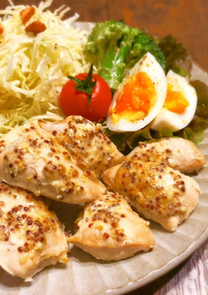 ささみのマスタードマヨ焼き♪-レシピのメイン写真