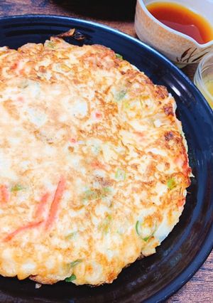 ふっくらネギ焼き-レシピのメイン写真