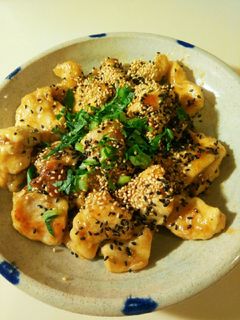 簡単☆むね肉の梅肉入りガーリック照り焼き-レシピのメイン写真