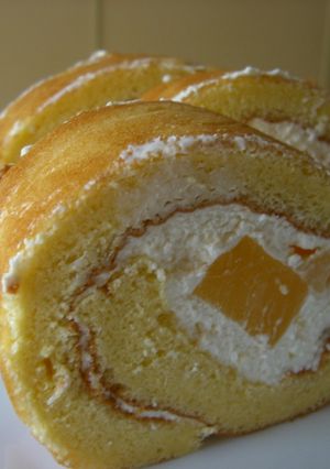 ◎オレンジゼリーのチーズロールケーキ◎-レシピのメイン写真
