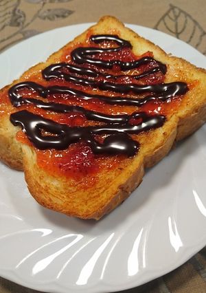 苺ジャムチョコトースト-レシピのメイン写真