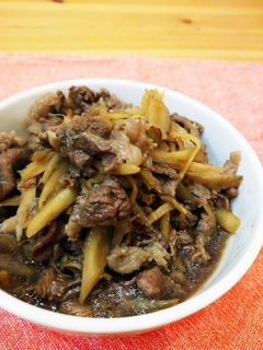 ご飯がすすむ!牛肉とごぼうの甘辛煮-レシピのメイン写真