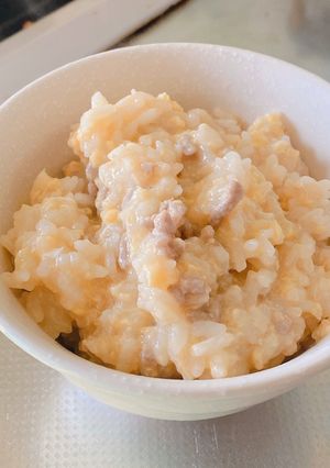 たまごとひき肉のおじや-レシピのメイン写真