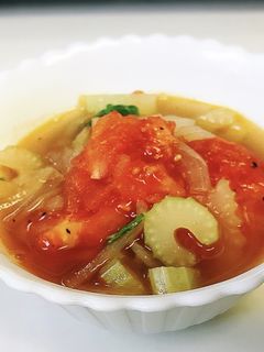 焼きトマトとセロリのオニオンスープ風-レシピのメイン写真