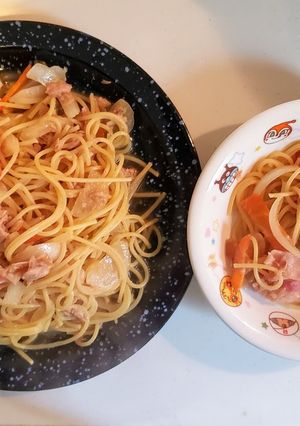 簡単！余りもので子供満足和風パスタ-レシピのメイン写真