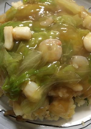 海鮮レタスあんかけチャーハン❣️-レシピのメイン写真