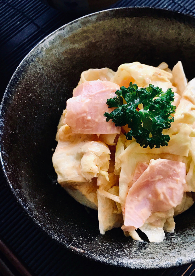 レタスとハムと卵のオーロラソース和え-レシピのメイン写真
