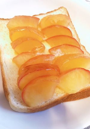 レンジで簡単!皮付きりんごトースト-レシピのメイン写真