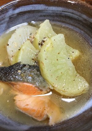 圧力鍋で炊くだけ❗️大根と鮭の炊いたの-レシピのメイン写真