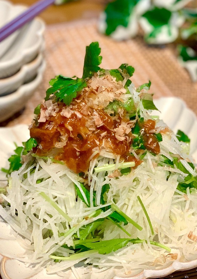 大根とみつばの梅ぇ～サラダ♪-レシピのメイン写真
