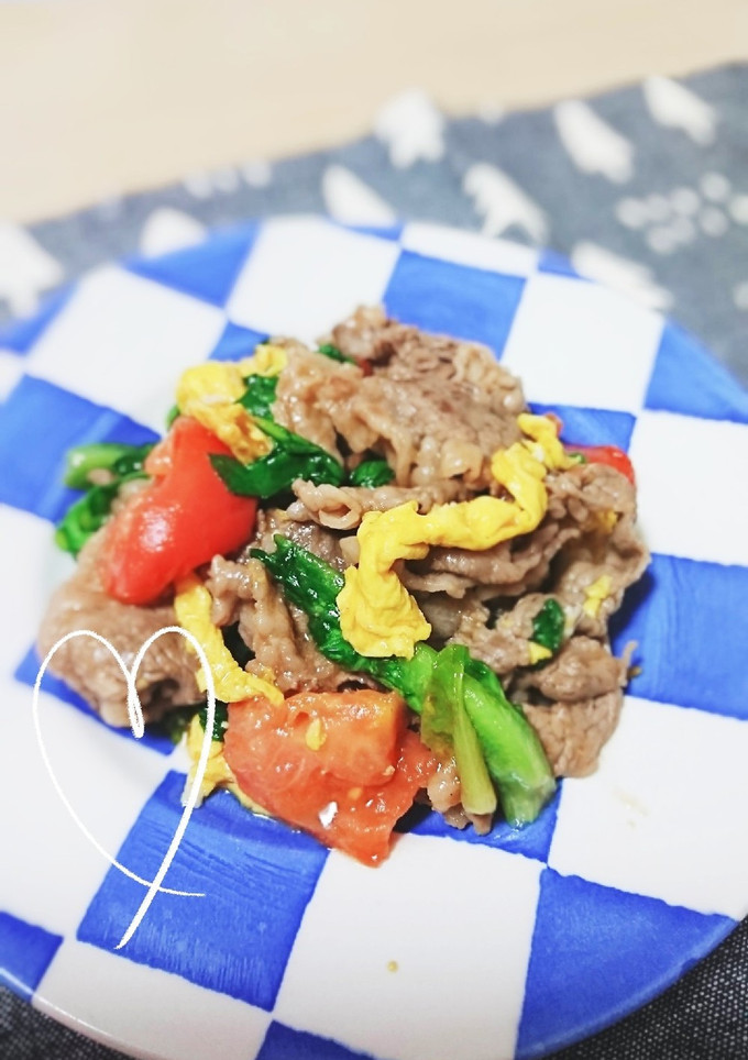 ☆牛肉とトマトのオイスター炒め☆-レシピのメイン写真