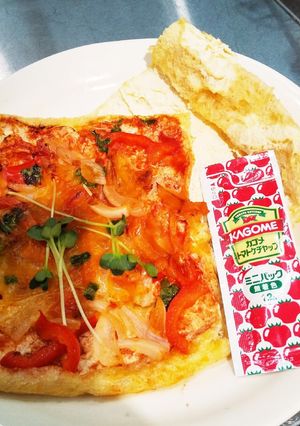 お揚げの、ピザ-レシピのメイン写真
