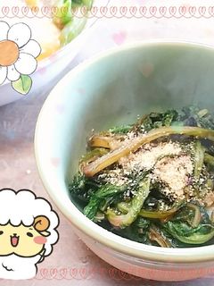 マクロビ☆サニーレタスの煮浸し-レシピのメイン写真