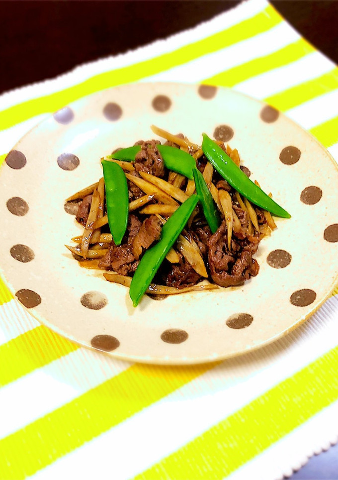 新ゴボウと牛肉のオイスターソース炒め-レシピのメイン写真