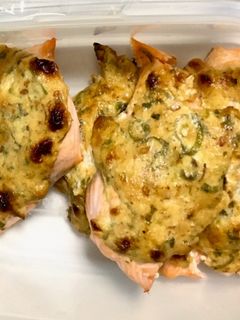 鮭のごまみそマヨ焼き お弁当のおかずに♪-レシピのメイン写真