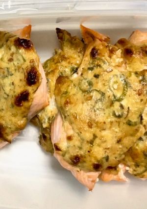 鮭のごまみそマヨ焼き　お弁当のおかずに♪-レシピのメイン写真
