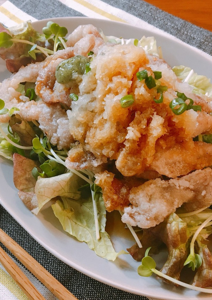 豚こまサクサク揚げ♡青じそおろしポン酢-レシピのメイン写真