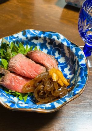 絶品　ローストビーフ✨玉ねぎソース-レシピのメイン写真