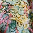 混ぜるだけ!野菜たっぷり。スパサラ!
