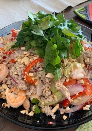 野菜と薬味たっぷりヘルシー♩ヤムウンセン-レシピのメイン写真