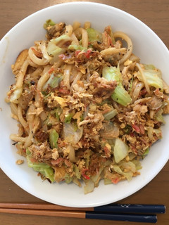 香ばしい!焦がし醤油の和風焼きうどん-レシピのメイン写真