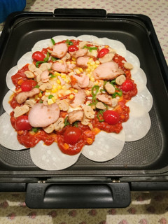 餃子の皮で簡単ピザ-レシピのメイン写真