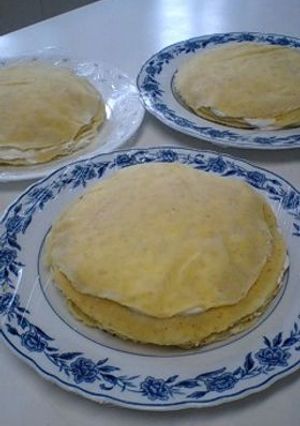 白ごま＆米粉ミルクレープ-レシピのメイン写真