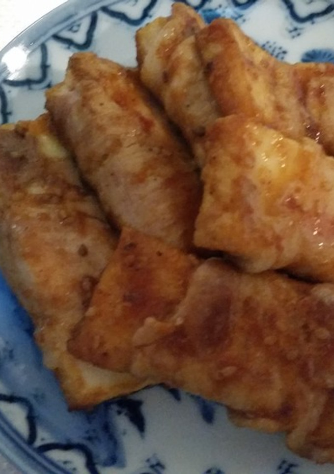 簡単☆厚揚げの豚肉巻き-レシピのメイン写真