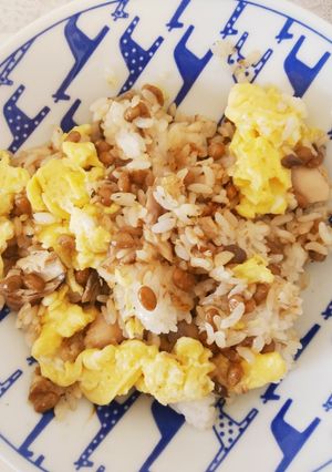 納豆とさばのチャーハン-レシピのメイン写真