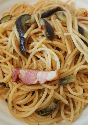 ワンパン♪ナスとベーコンの和風パスタ-レシピのメイン写真