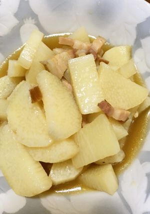 長いもとベーコンのオイスター煮-レシピのメイン写真