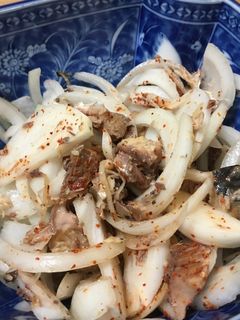 ザ・旬♩簡単さっぱりサバ缶の新玉葱和え-レシピのメイン写真
