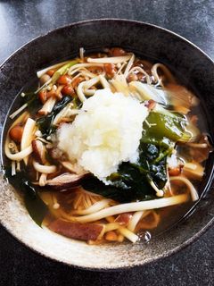 簡単!さっぱりきのこうどん-レシピのメイン写真