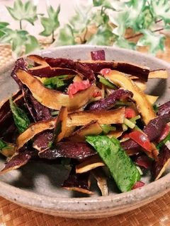 薩摩芋の皮の❇️梅マヨソテー❇️-レシピのメイン写真
