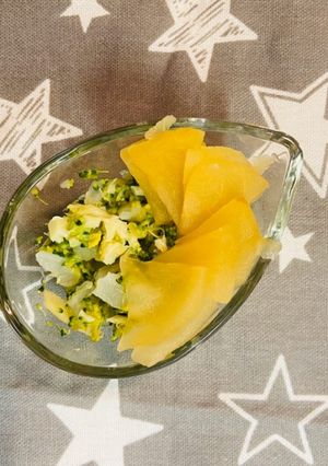 離乳食✩.*˚りんご煮のさっぱりサラダ-レシピのメイン写真