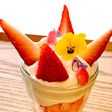 糖質オフ☆春花苺パフェ♪
