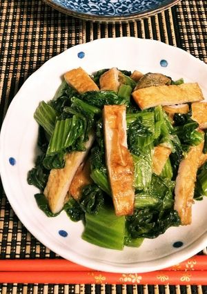 地元の田舎料理☆高菜と薩摩揚げの煮物-レシピのメイン写真