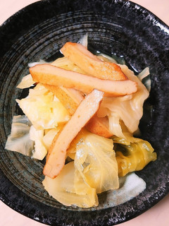 ひら天とキャベツの煮物-レシピのメイン写真