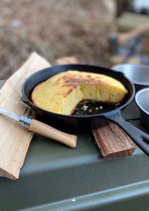 【キャンプ飯】「ぐりとぐら」のカステラ-レシピのメイン写真