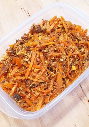 いわしの蒲焼で人参しりしり-レシピのメイン写真